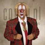 Bas van Toorn alias Bassie at studio in Amsterdam.

[keywords]Posed, Half Length, Eyecontact, Clown[/keywords]